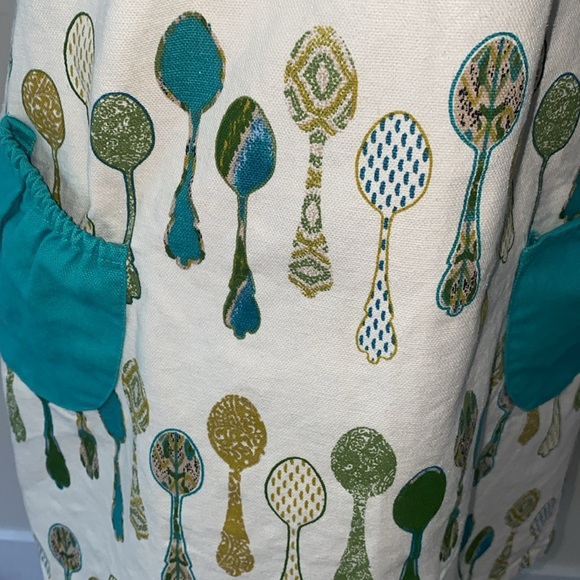 Threshold Decorative Spoon Motif Cooking Apron Blue - Picture 7 of 11